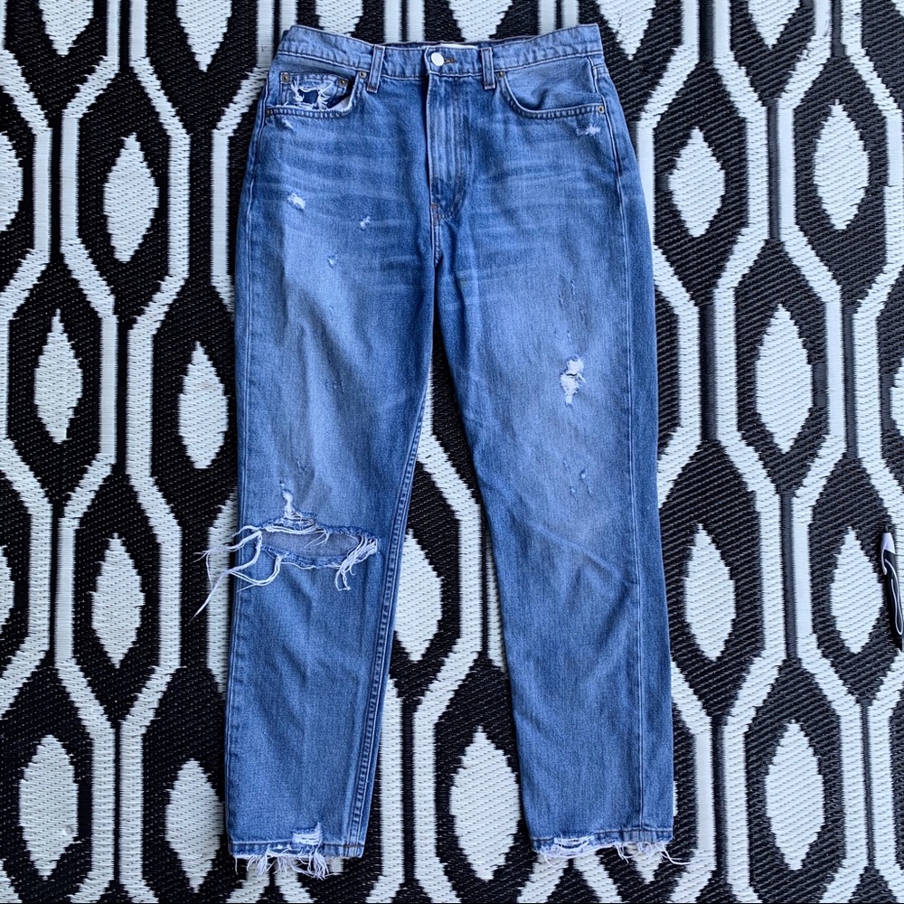 REFORMATION HI RISE JULIA CIGARETTE SKINY JEANS